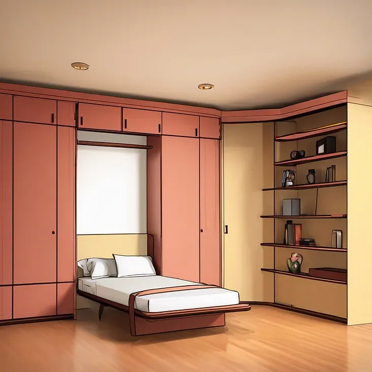 Pull down bed
